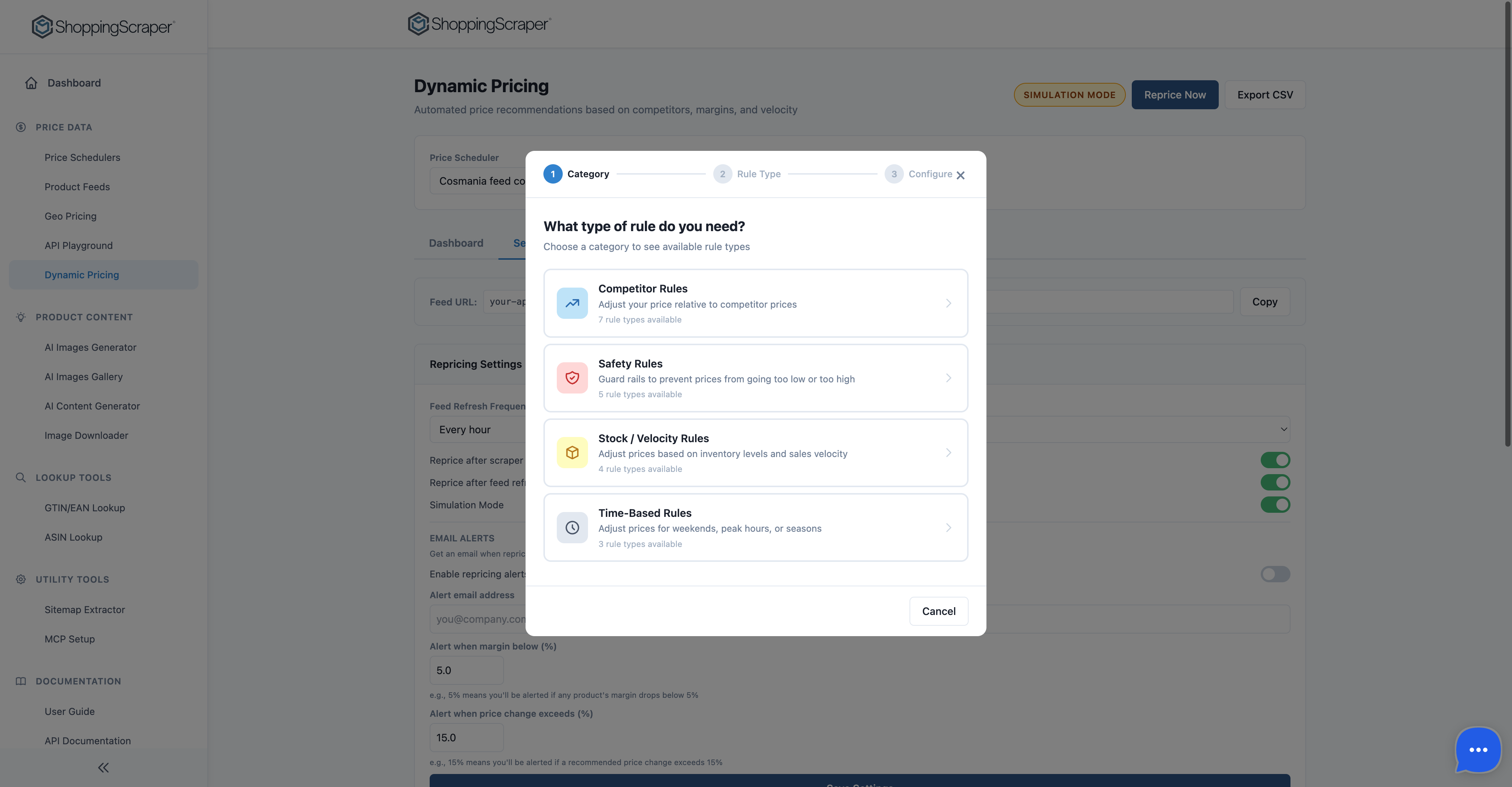 Dynamic Pricing Rule Wizard