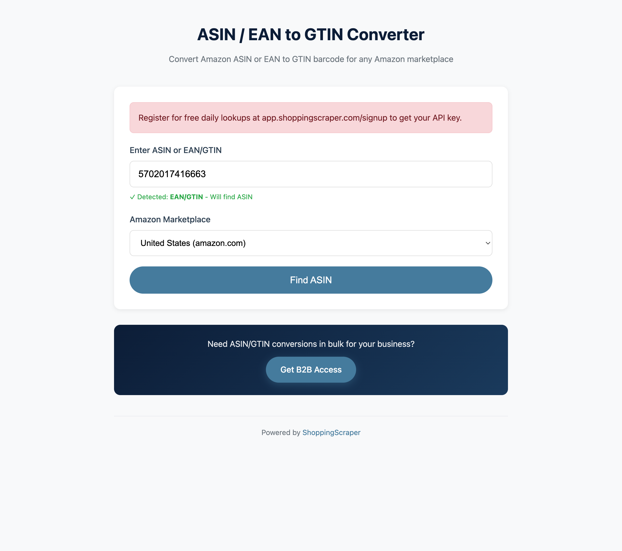 Free ASIN Converter