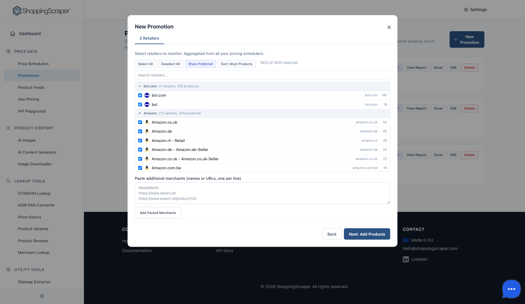 Promotion Wizard - Retailers